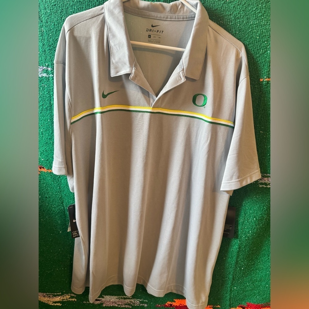 NWT-Oregon DUCKS Football TEAM ISSUE Nike Dri-Fit COLLAR SHIRT Coach’s Polo MEN